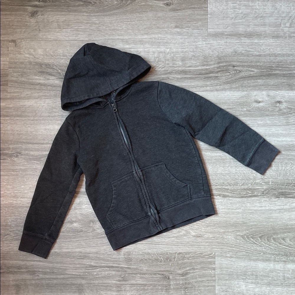 Jumping Beans little boys gray zip up jacket with hood